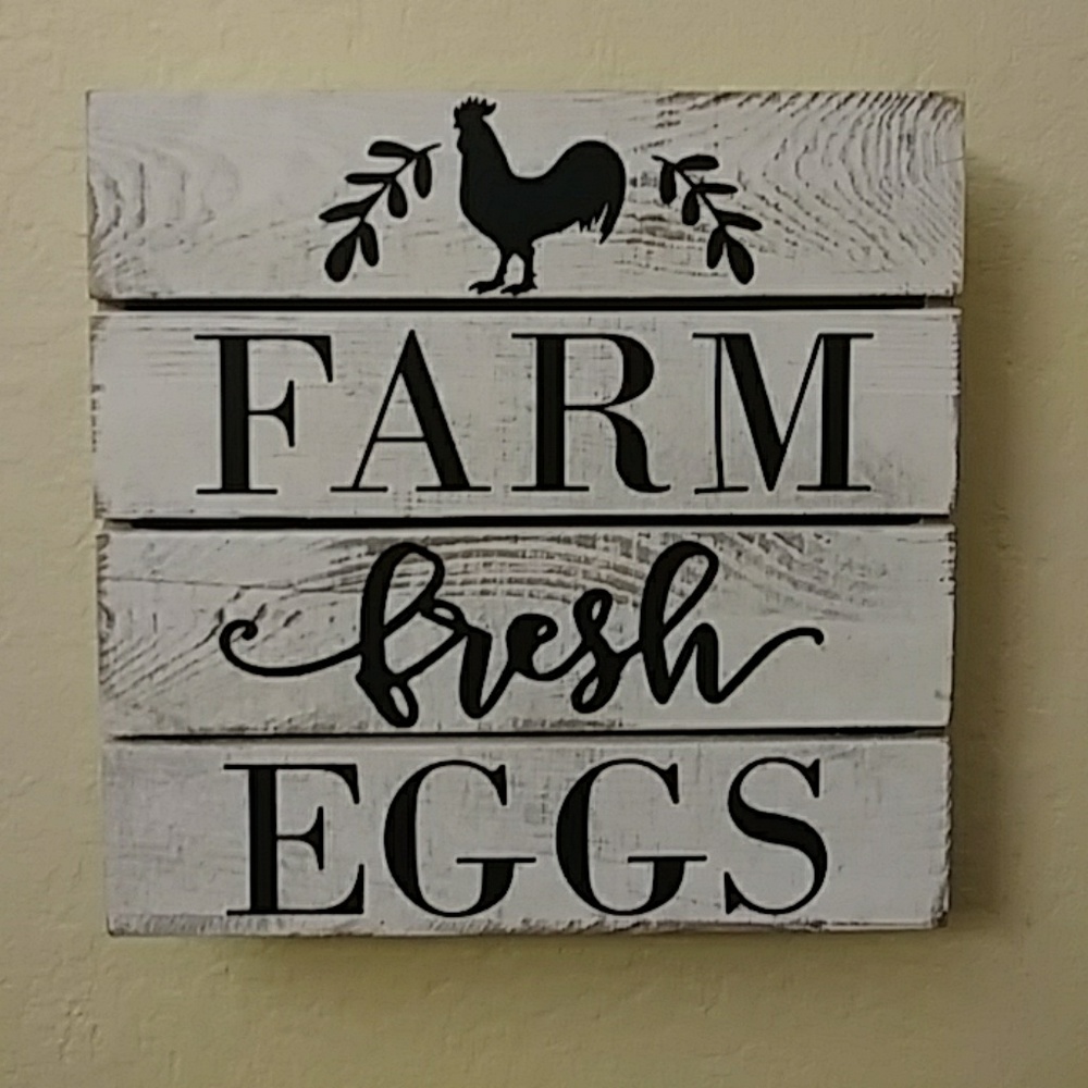 Handmade chippy paint farmhouse sign